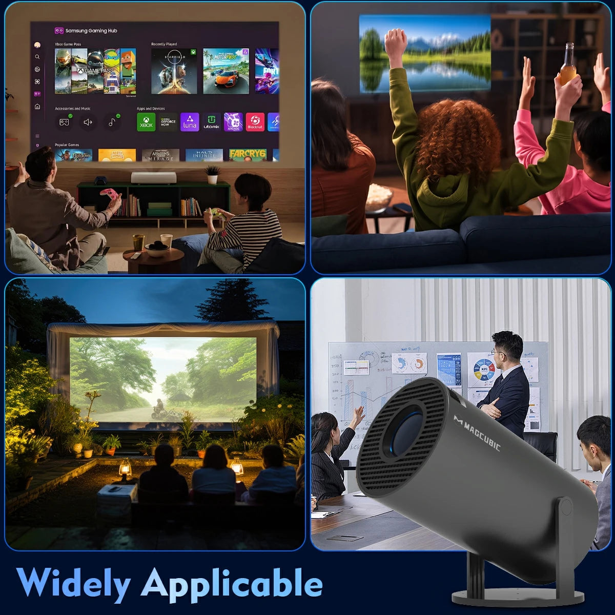 CineLUMIXA Beam Pro – 8K Smart WiFi6 Home Projector