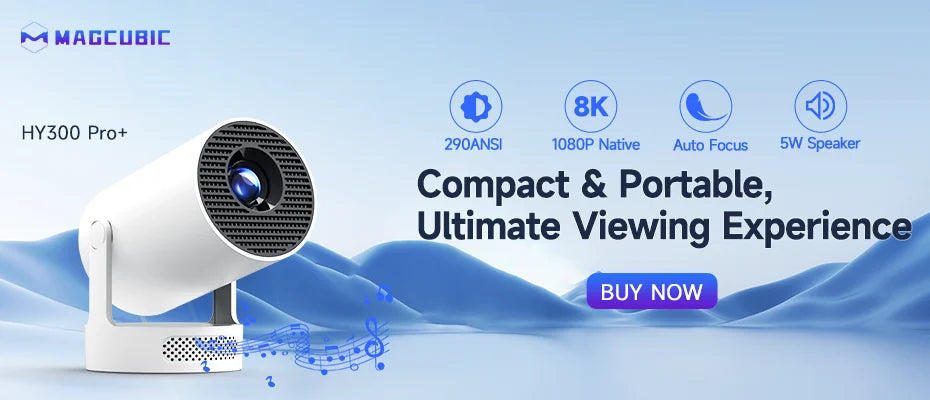 CineLUMIXA Beam Pro – 8K Smart WiFi6 Home Projector